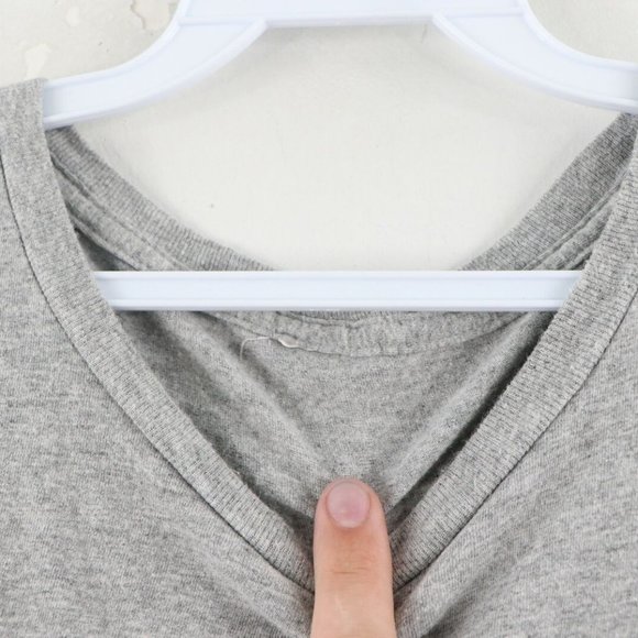 Vtg Streetwear Blank Distressed Short Sleeve Shirt - Picture 4 of 7